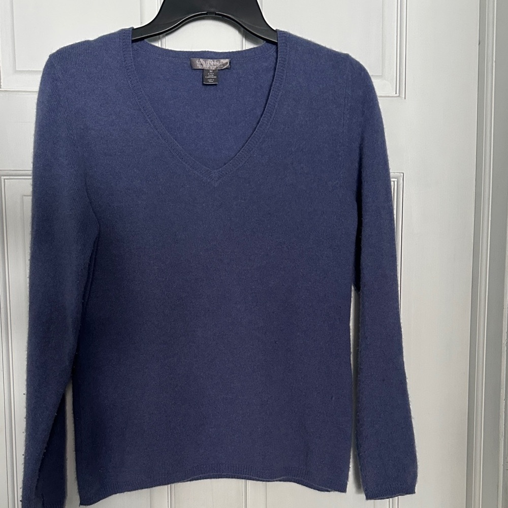 Women's V-Neck Periwinkle Sweater